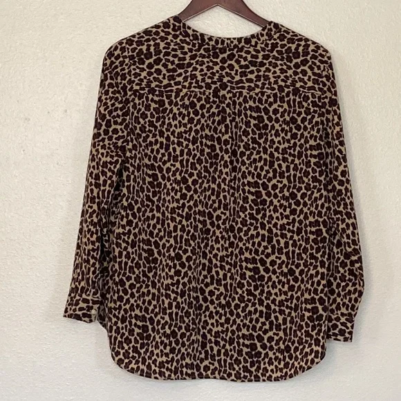 TALBOTS| animal print tunic Lp - Picture 5 of 9